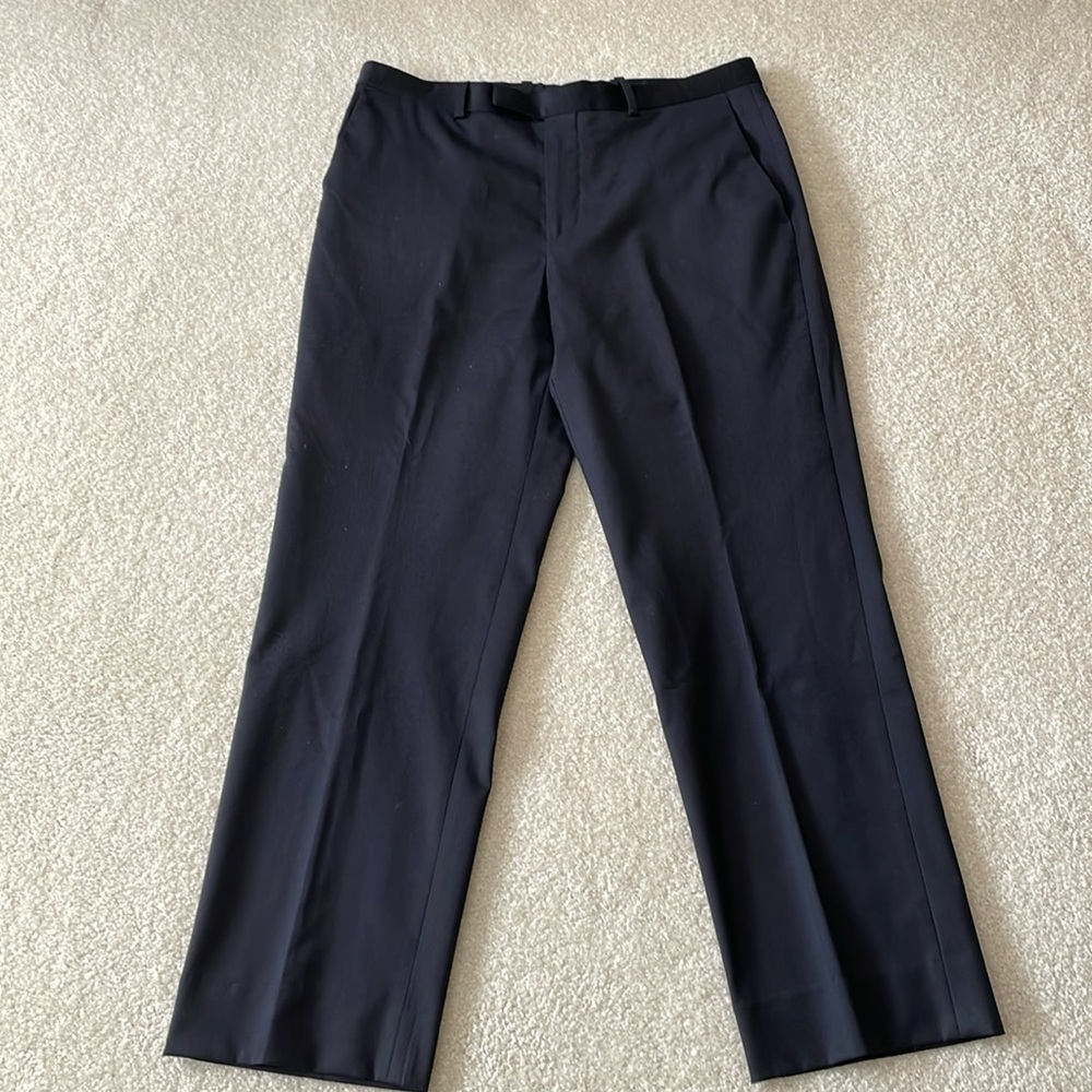 INC International Concepts Men’s Black Flat Front Dress Pants Size W33 L30
